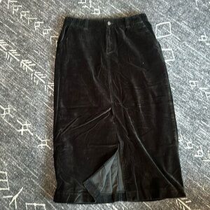 Vintage Eddie Bauer black velour Skirt